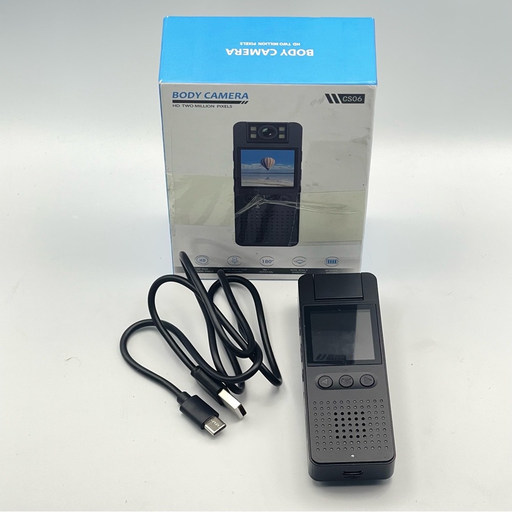 CS06 1080P HD Body Camera Clip On Wide‎ Angle USB-C Tested